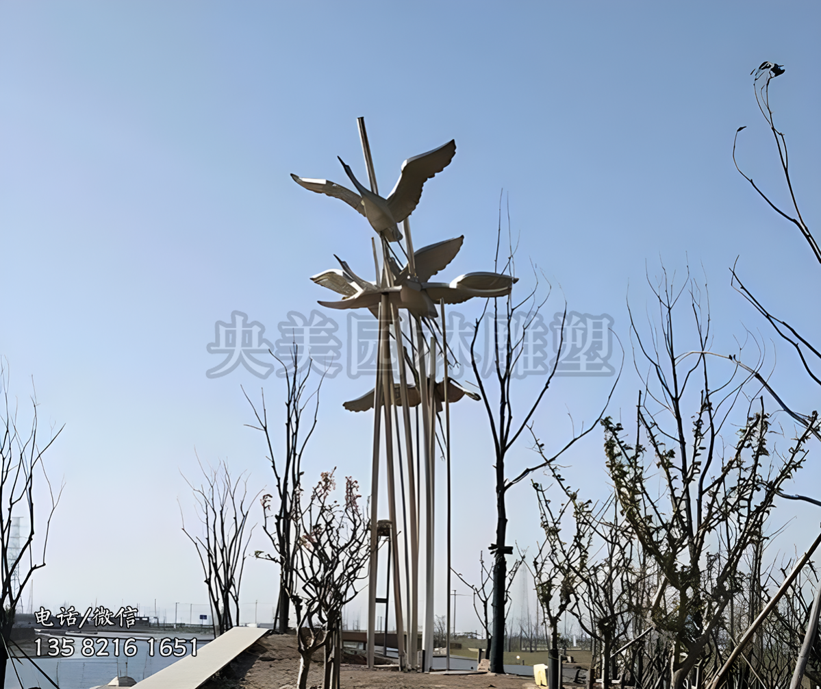 大雁雕塑