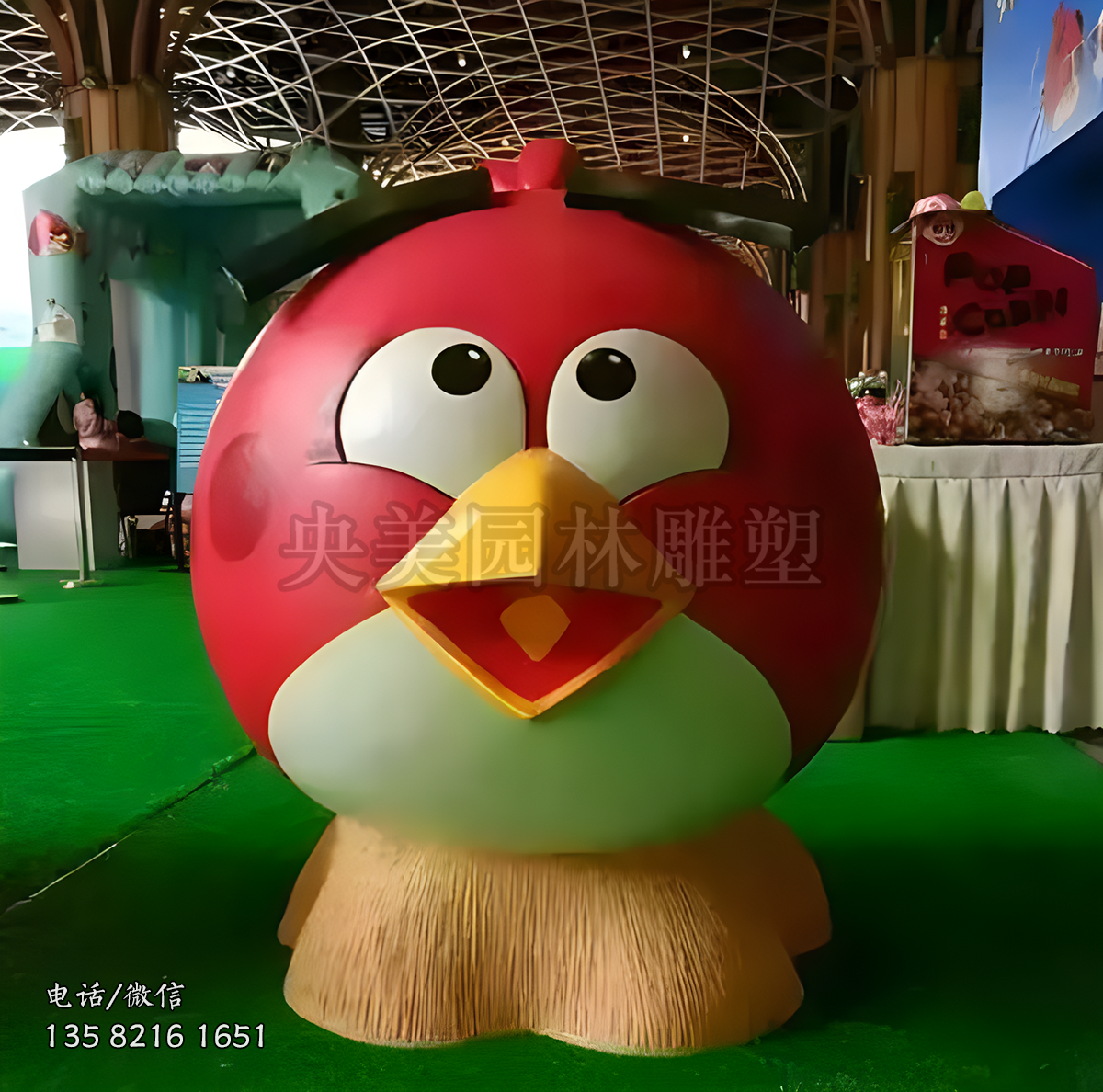 卡通小鳥動(dòng)物雕塑