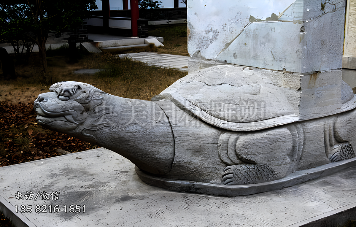 仿古龜馱碑石雕