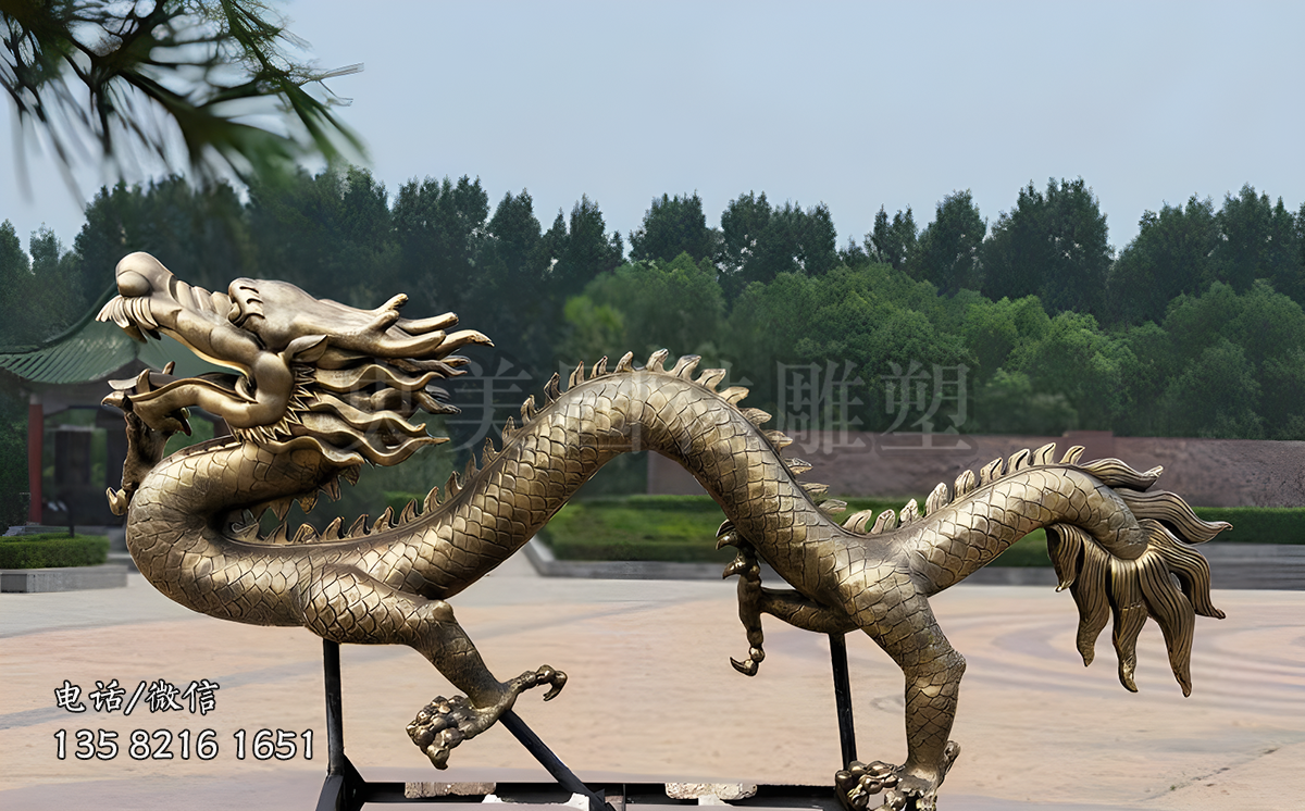 鑄銅龍雕塑