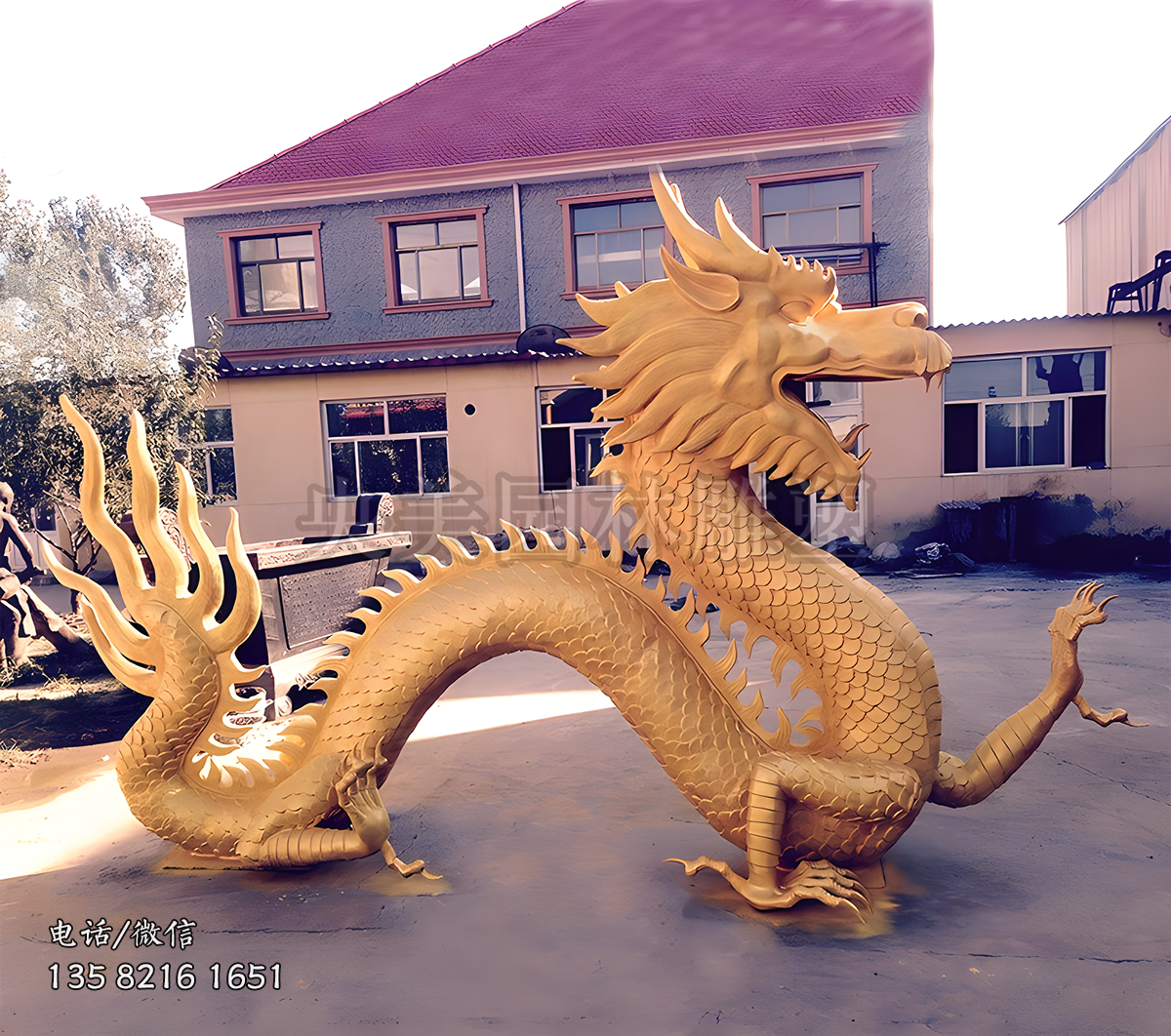 銅雕神龍景觀雕塑