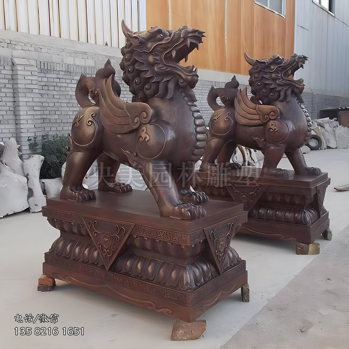 大門招財(cái)納福貔貅銅雕