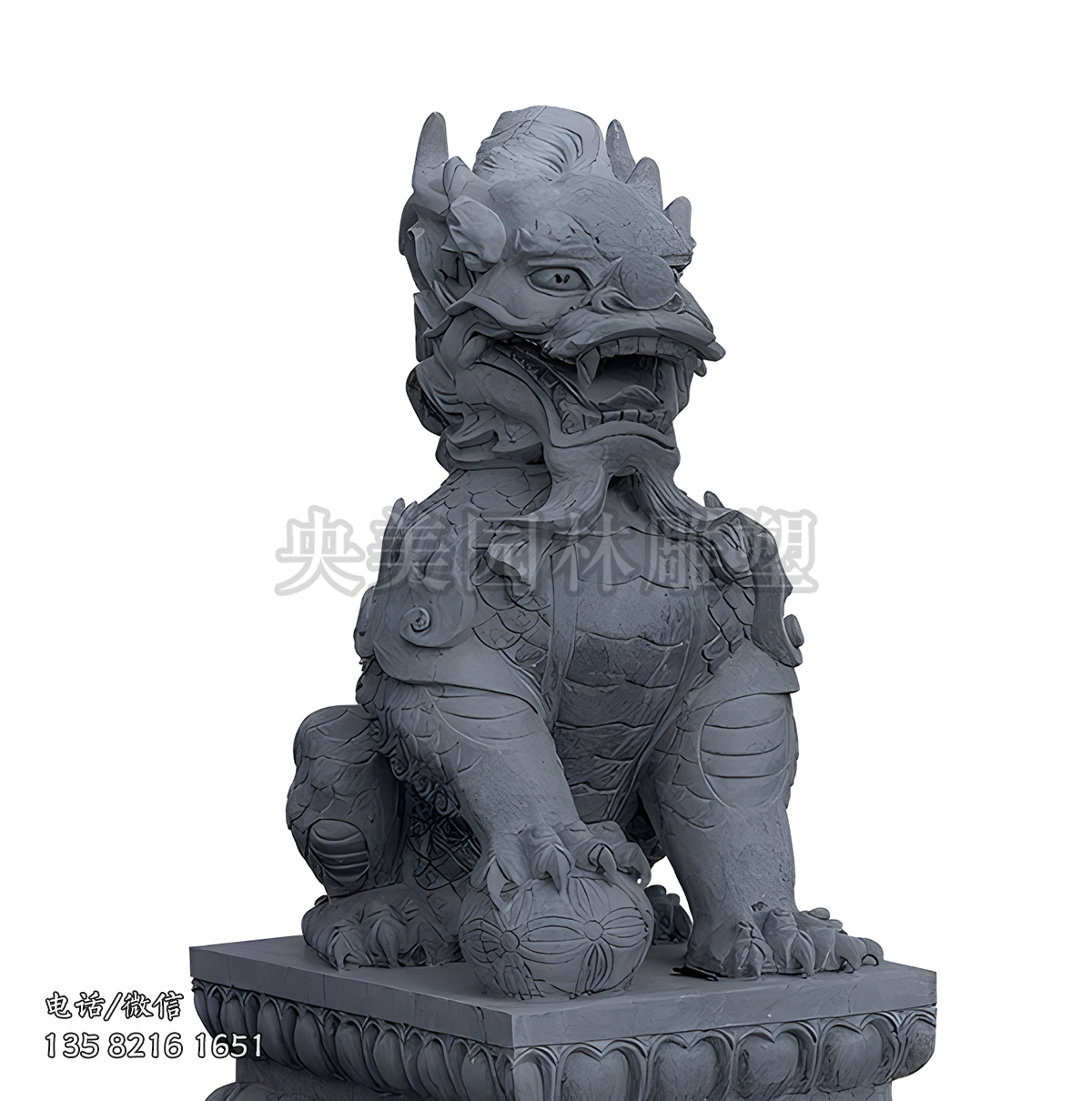 大理石石雕麒麟