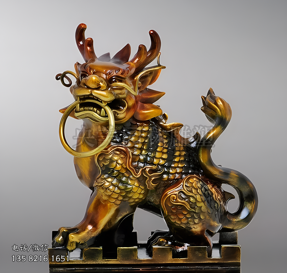 鑄銅狴犴雕塑