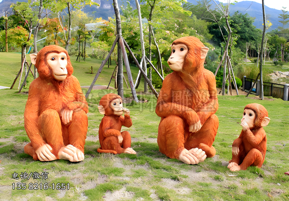 仿真猴子雕塑