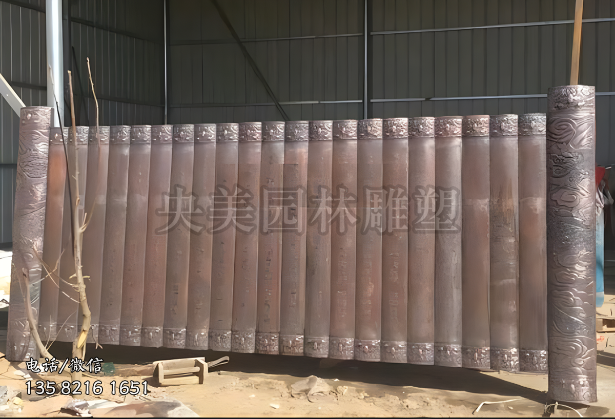 鍛銅仿古書簡景觀雕塑