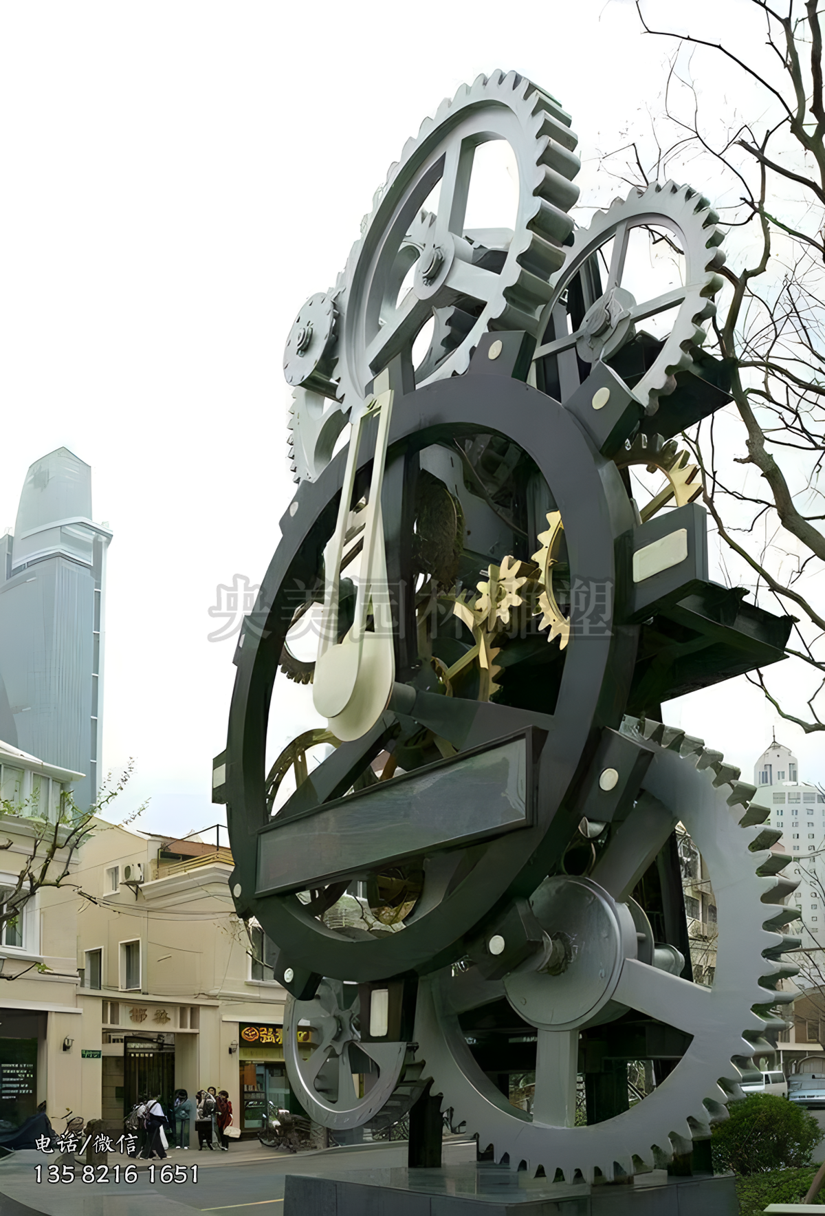 不銹鋼聯(lián)動(dòng)齒輪雕塑