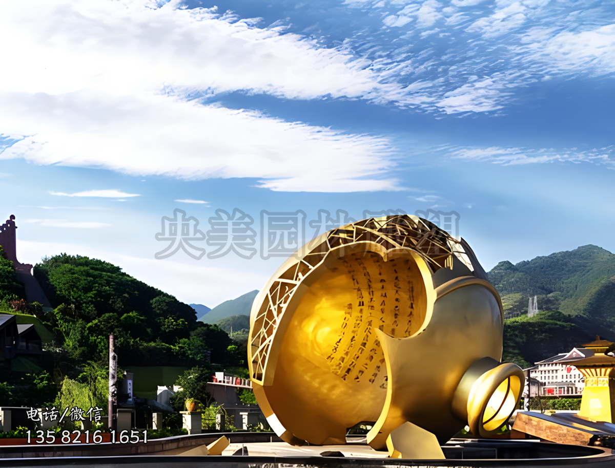 破碎的酒壇子不銹鋼創(chuàng)意景觀雕塑